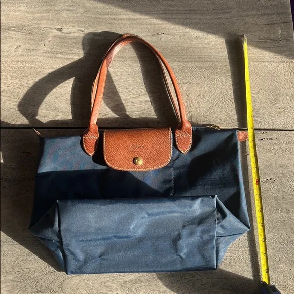 Vintage Longchamp Le Pliage “Shopping” Tote – Navy - Picture 15 of 15